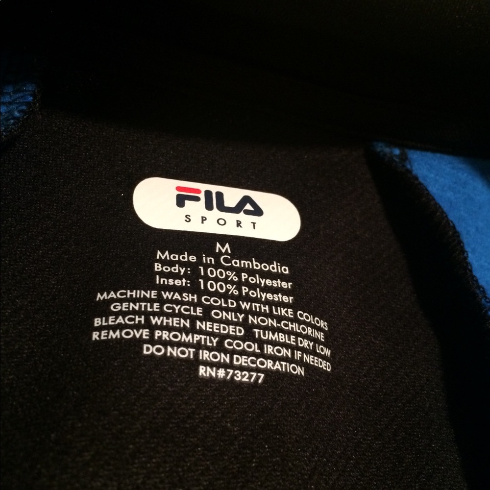 Fila Performance Activewear Exercise Jacket Zip - Picture 5 of 6